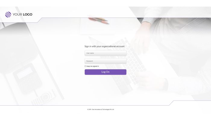 Whitecorp – ADFS Logon theme