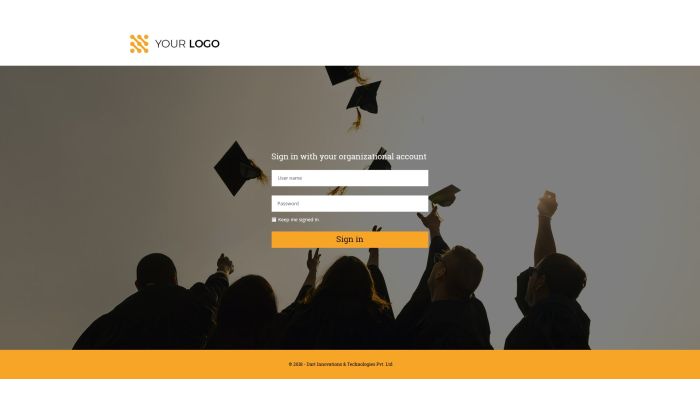 Scholorange – ADFS Logon theme