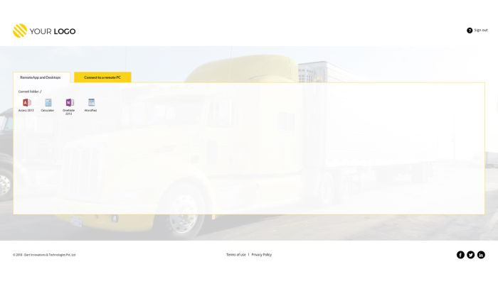 Logisty – MS Remote Desktop Theme